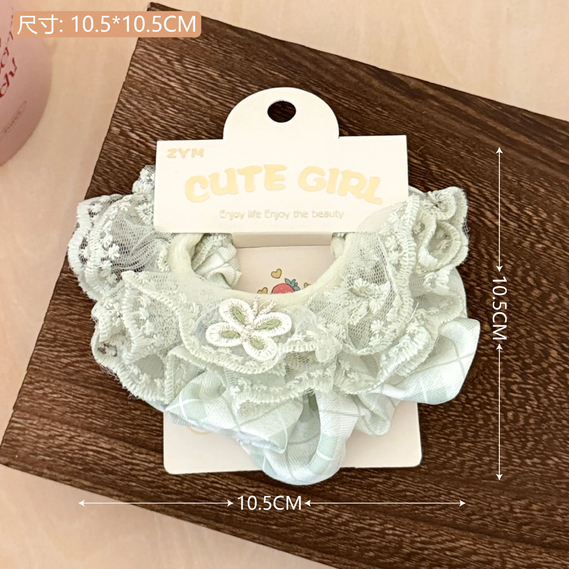 Vintage Lace Hair Ring for Girls Bow Ponytail All Match