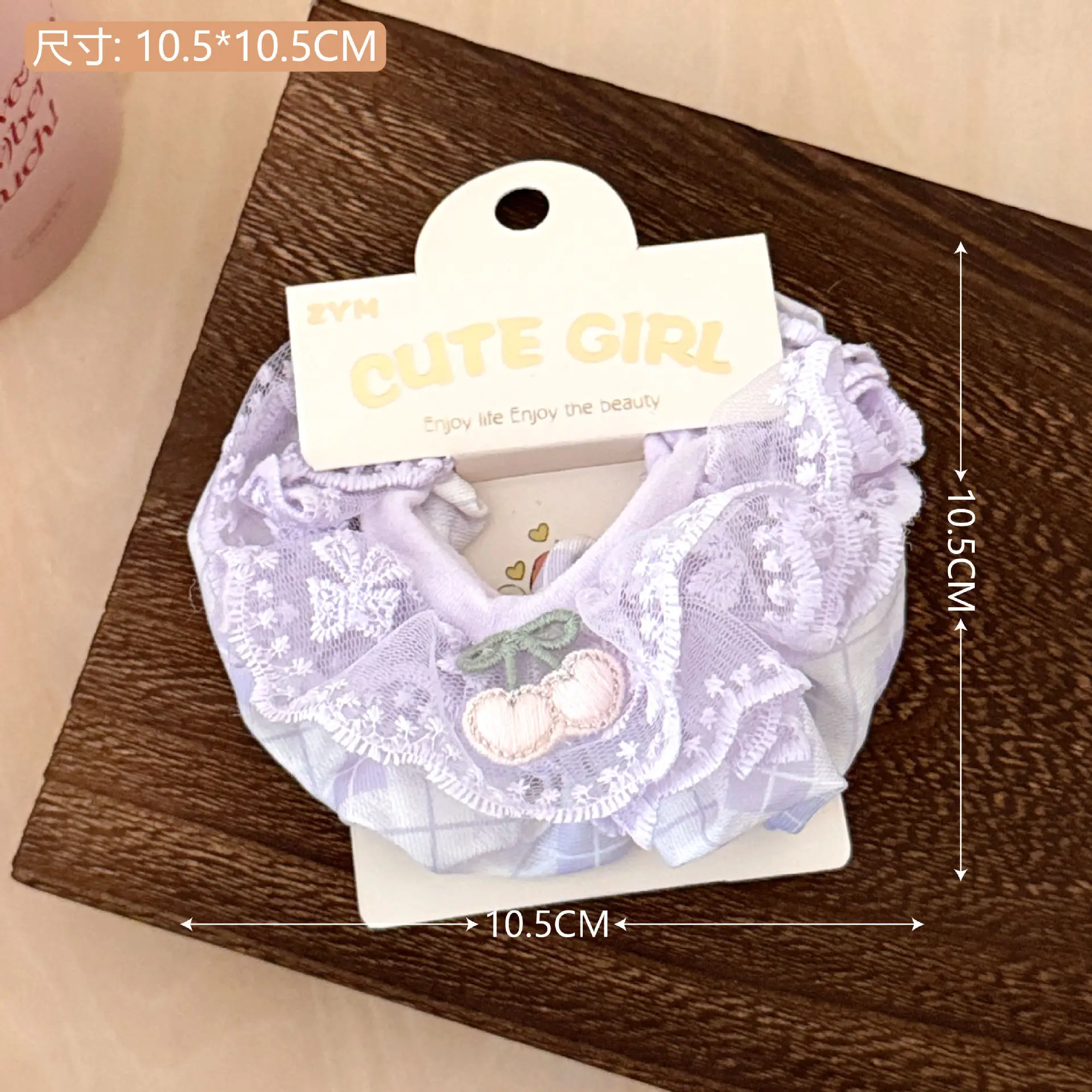 Vintage Lace Hair Ring for Girls Bow Ponytail All Match