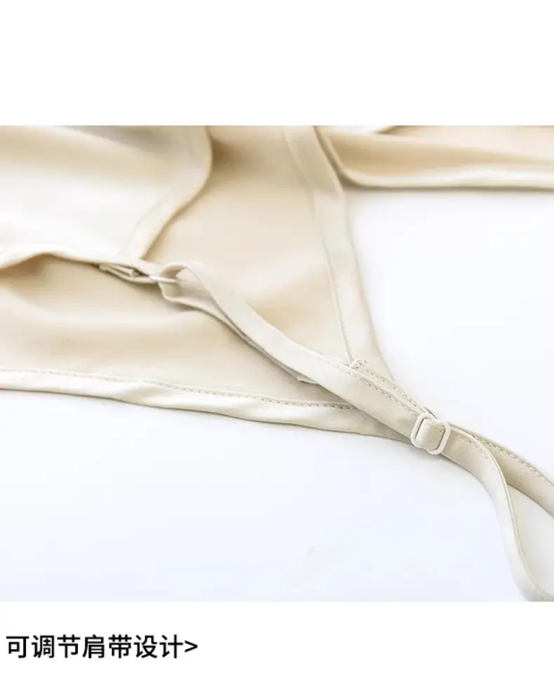 Light Green Satin V-Neck Camisole for Women — feature 20