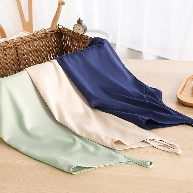 Light Green Satin V-Neck Camisole for Women — feature 6