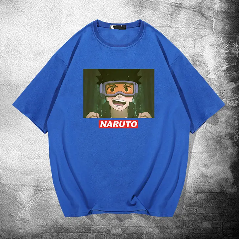 Naruto Anime Men Red Loose Fit T-Shirt - Image 11