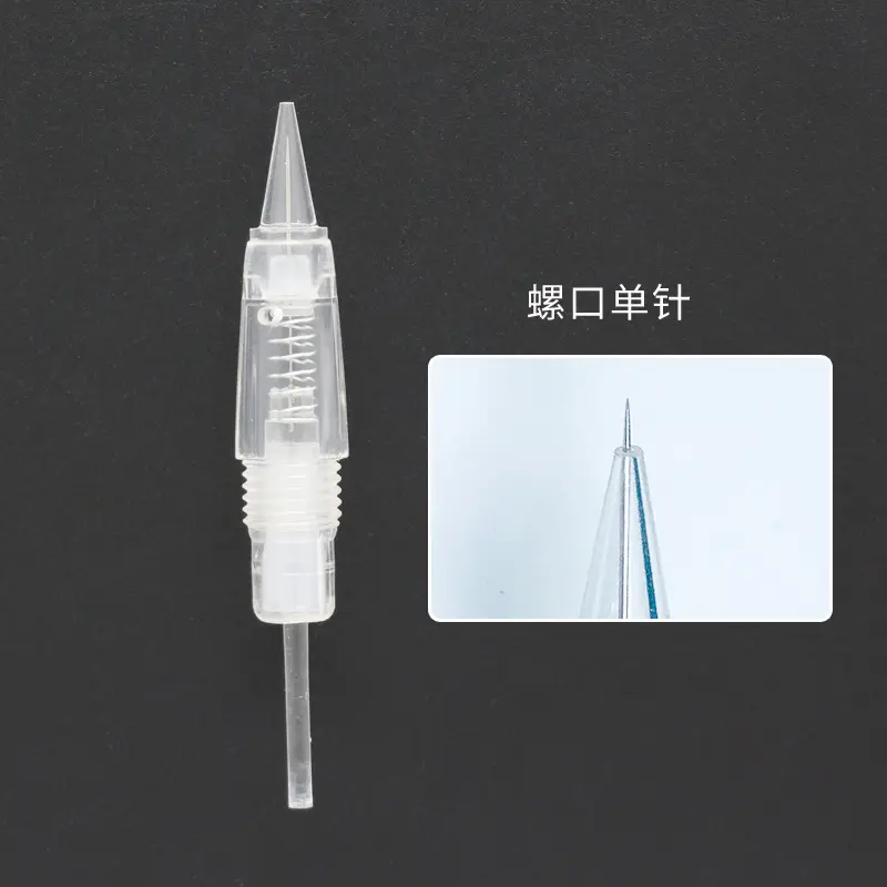 Screw Mouth Integrated Needle for Eyebrow Tattoo - Image 2