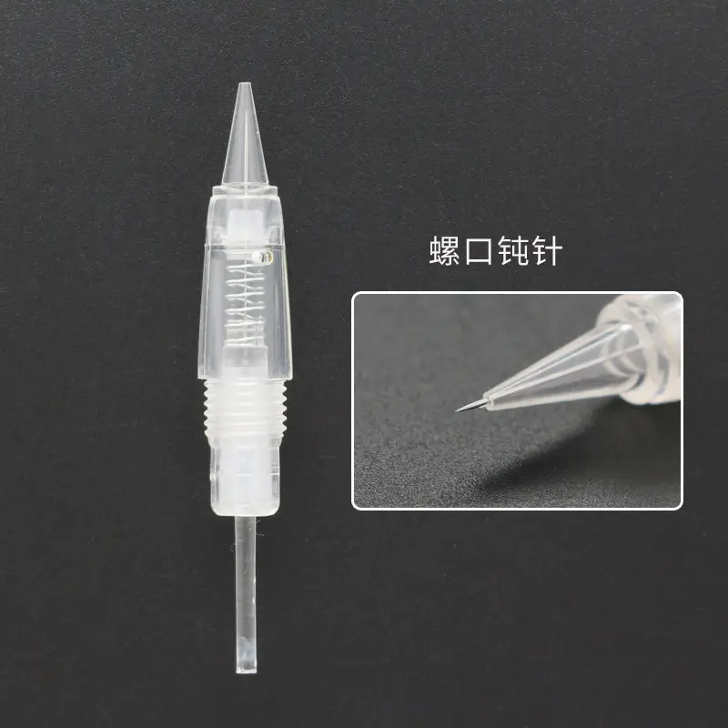 Screw Mouth Integrated Needle for Eyebrow Tattoo - Image 3