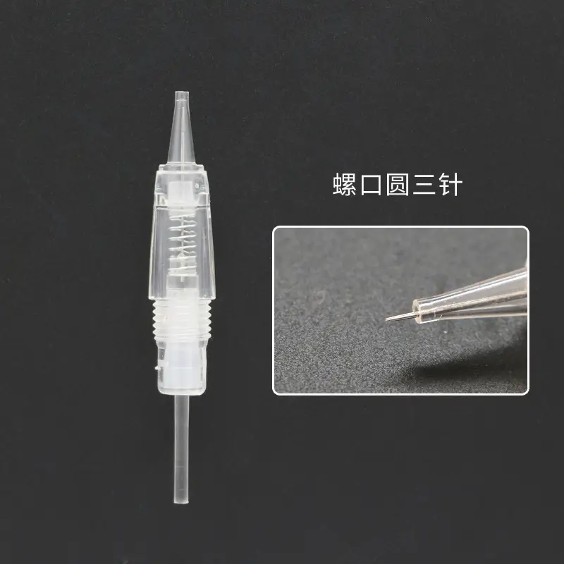 Screw Mouth Integrated Needle for Eyebrow Tattoo - Image 4