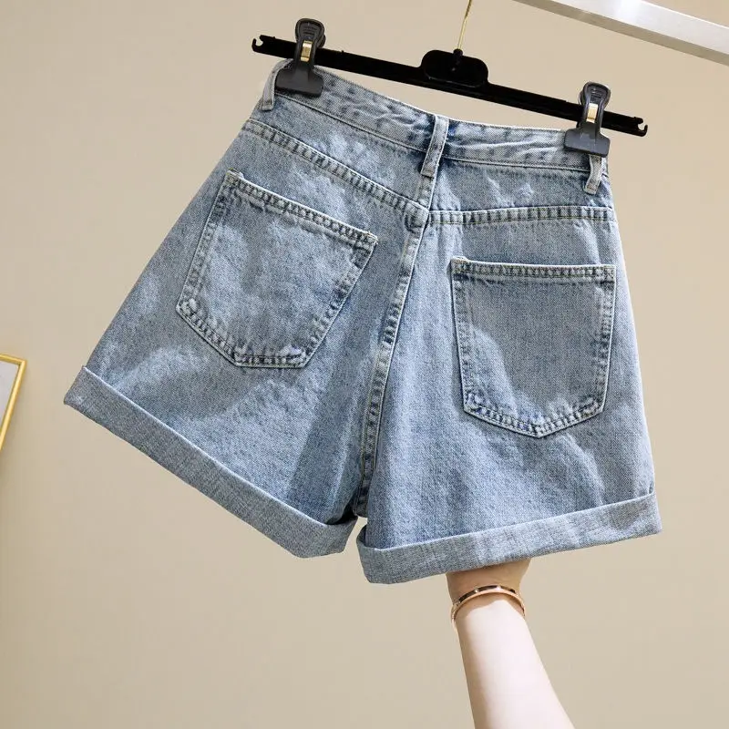 Women Denim Shorts High Waist Slimming 2020 - Image 5
