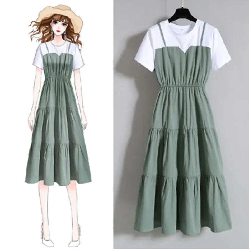 Green Tulle Dress for Women Summer Casual Wear - Image 4