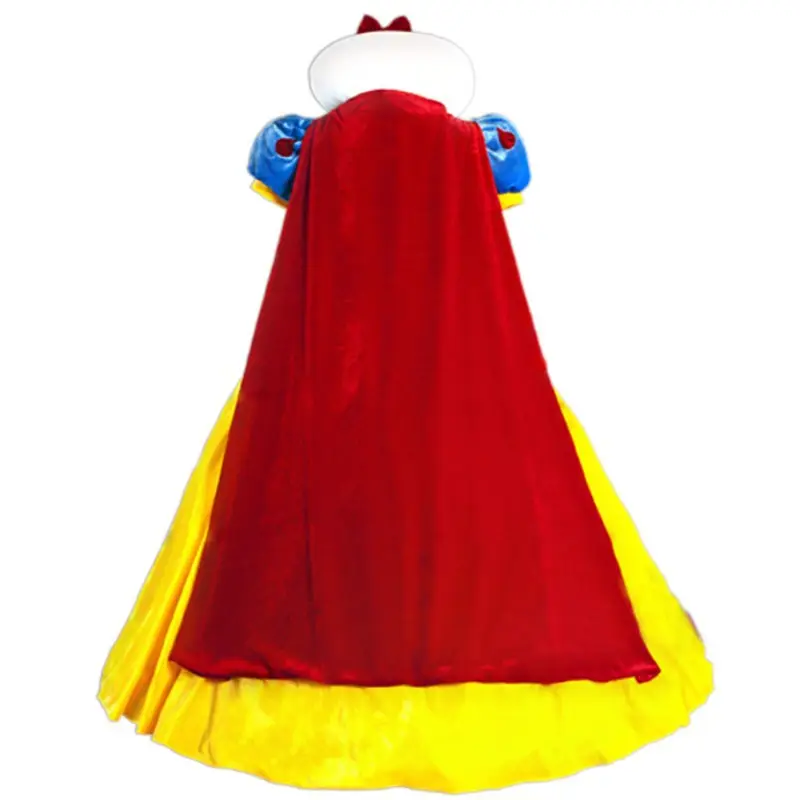 White Snow Fairy Tale Princess Dress for Halloween Cosplay