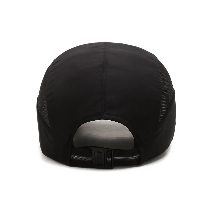 Men's Black Mesh Sun Hat with Adjustable Strap - Image 12