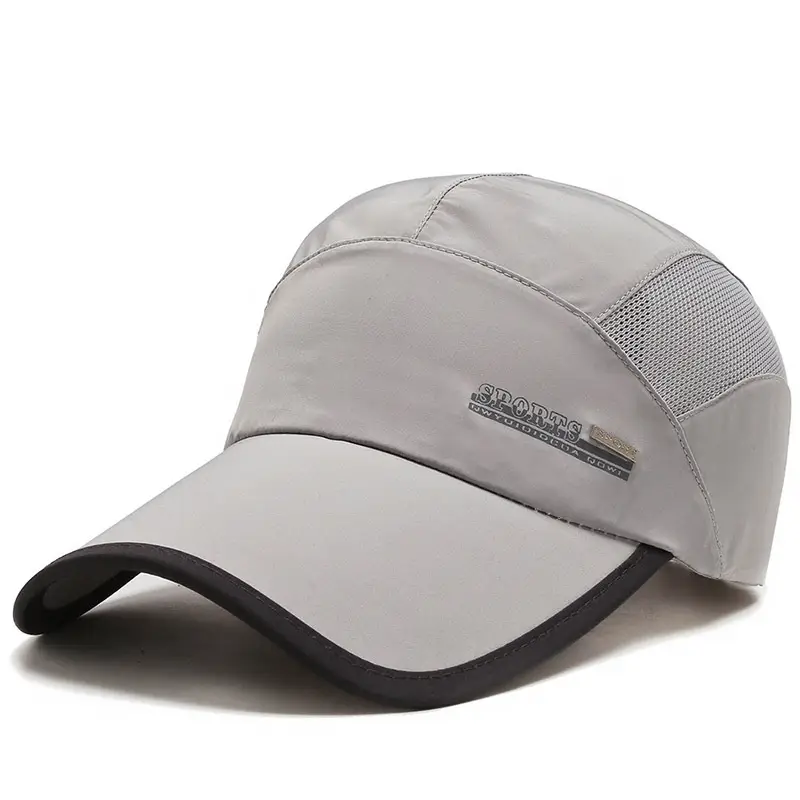 Men's Black Mesh Sun Hat with Adjustable Strap - Image 3