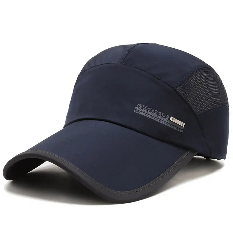 Men's Black Mesh Sun Hat with Adjustable Strap - Image 5