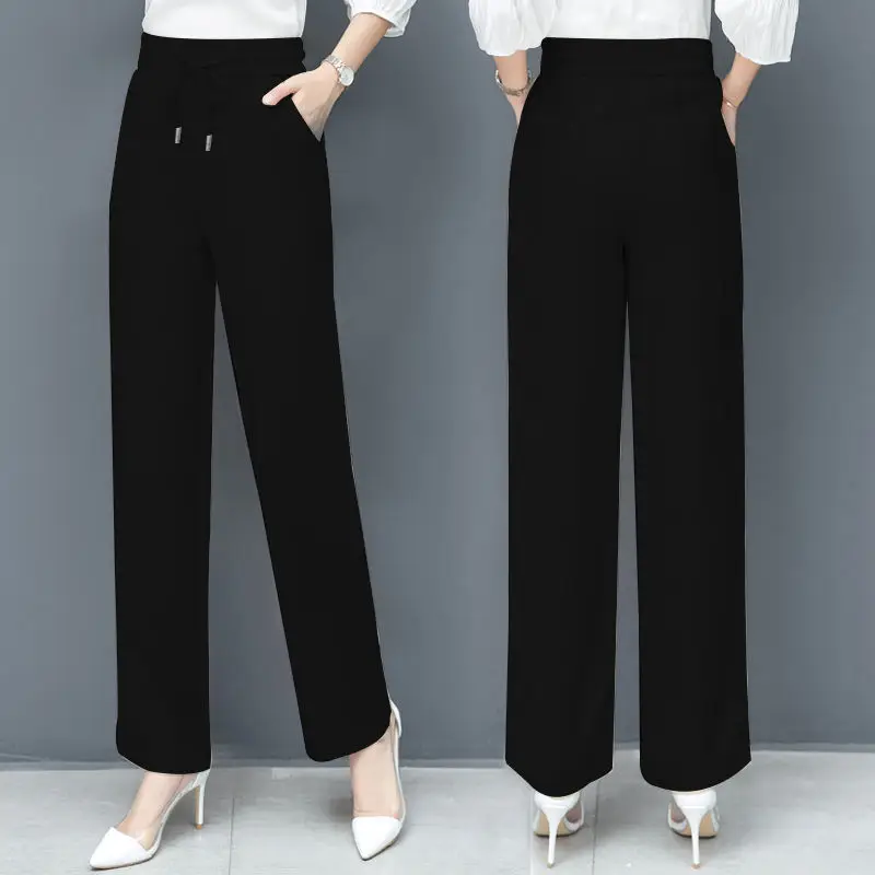 Women's Wide Leg Tencel Jeans Summer Casual Pants