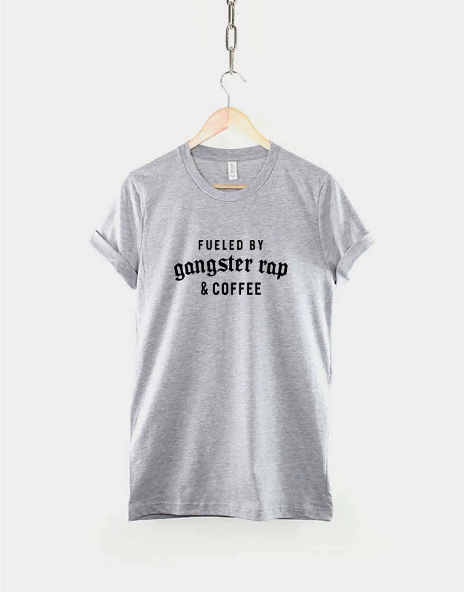 Black Gangster Rap Coffee T-Shirt for Men - Image 3