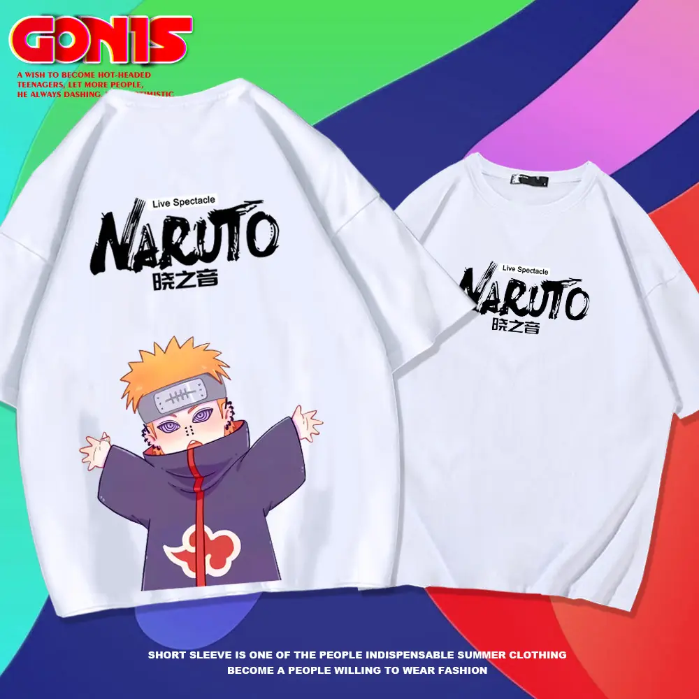 Naruto Men Women Cotton T-Shirt with Character Print - Image 21