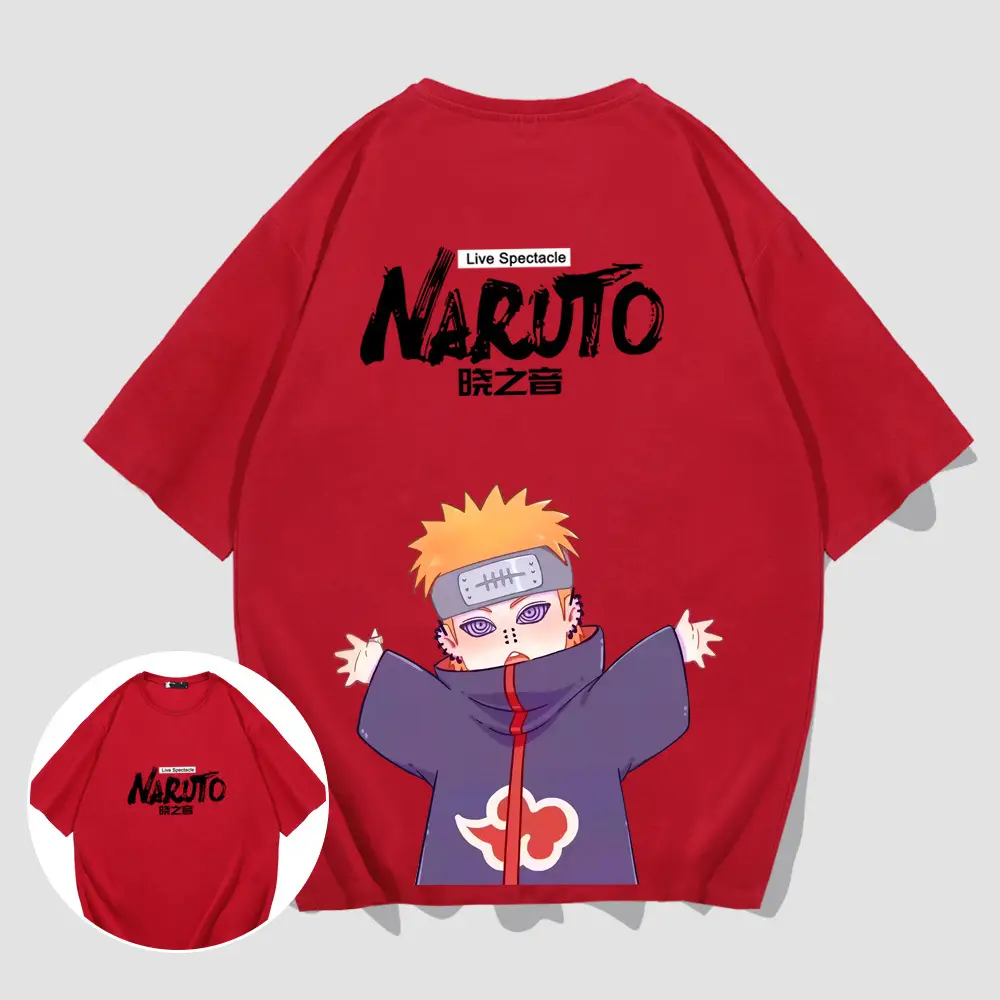 Naruto Men Women Cotton T-Shirt with Character Print - Image 10