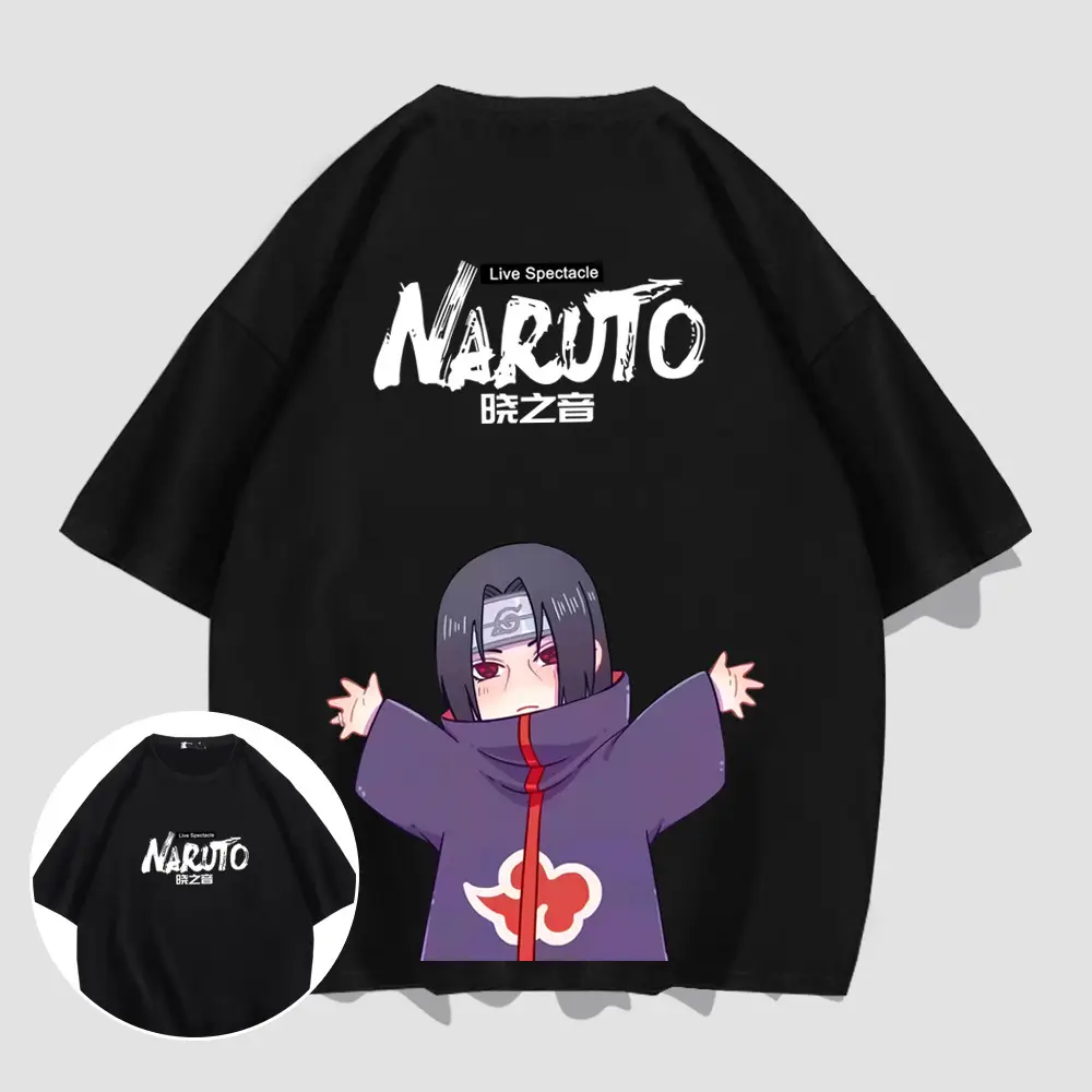 Naruto Men Women Cotton T-Shirt with Character Print - Image 13