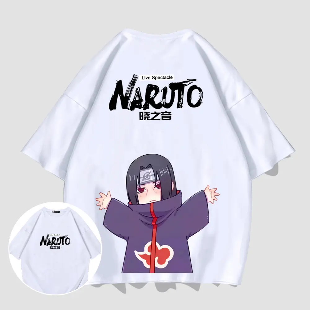 Naruto Men Women Cotton T-Shirt with Character Print - Image 14