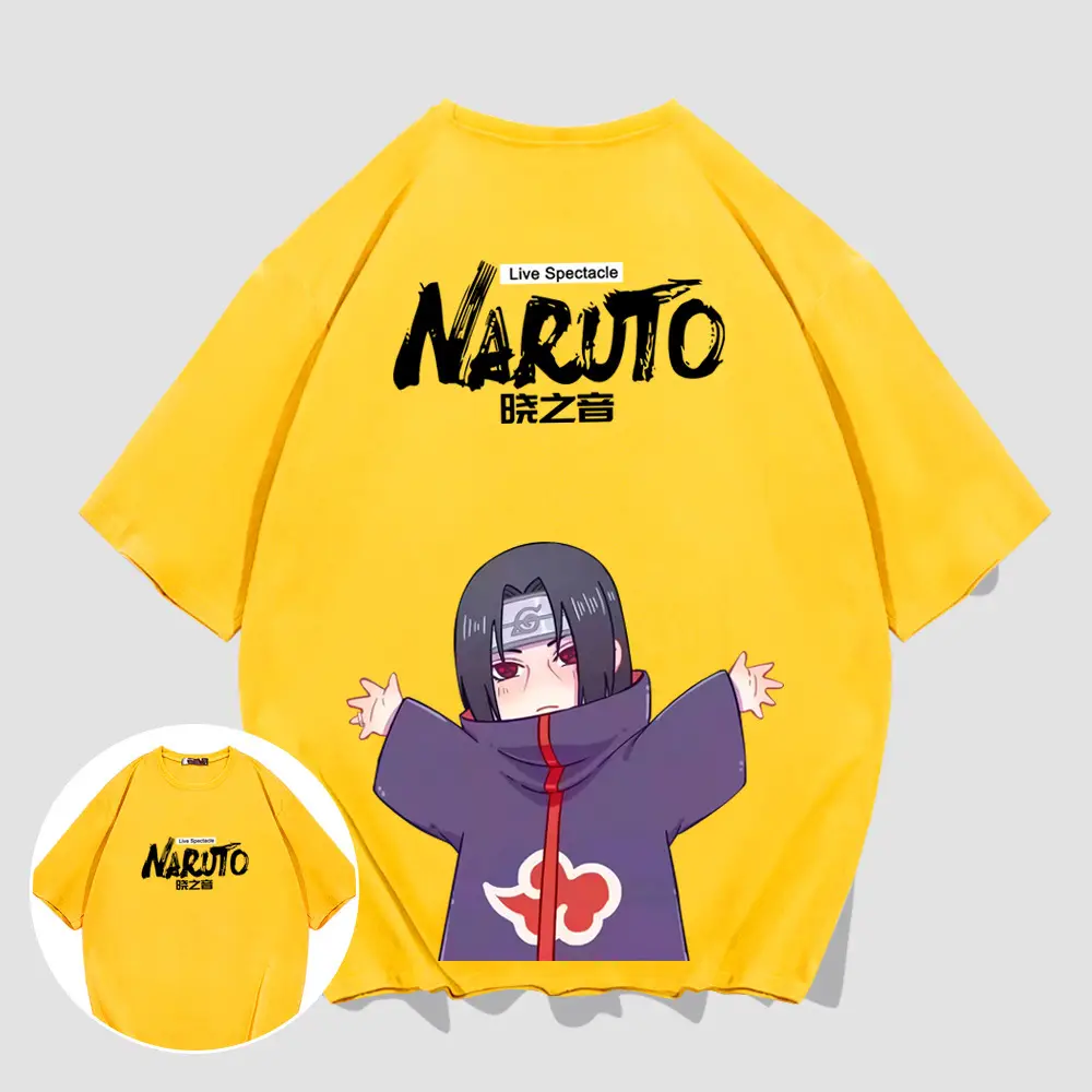 Naruto Men Women Cotton T-Shirt with Character Print - Image 15