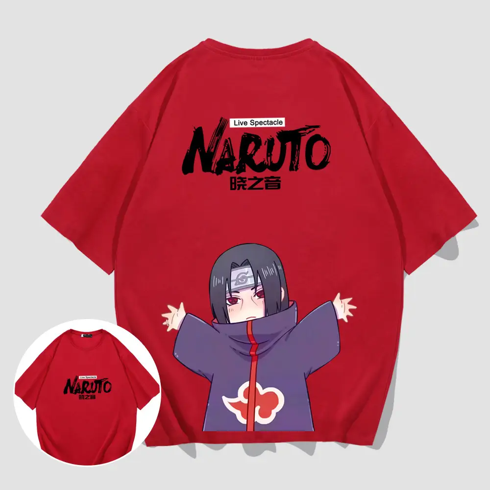 Naruto Men Women Cotton T-Shirt with Character Print - Image 16