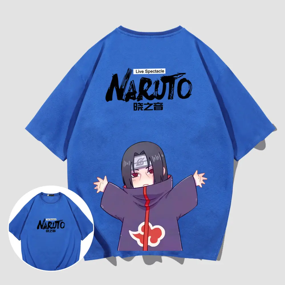 Naruto Men Women Cotton T-Shirt with Character Print - Image 17