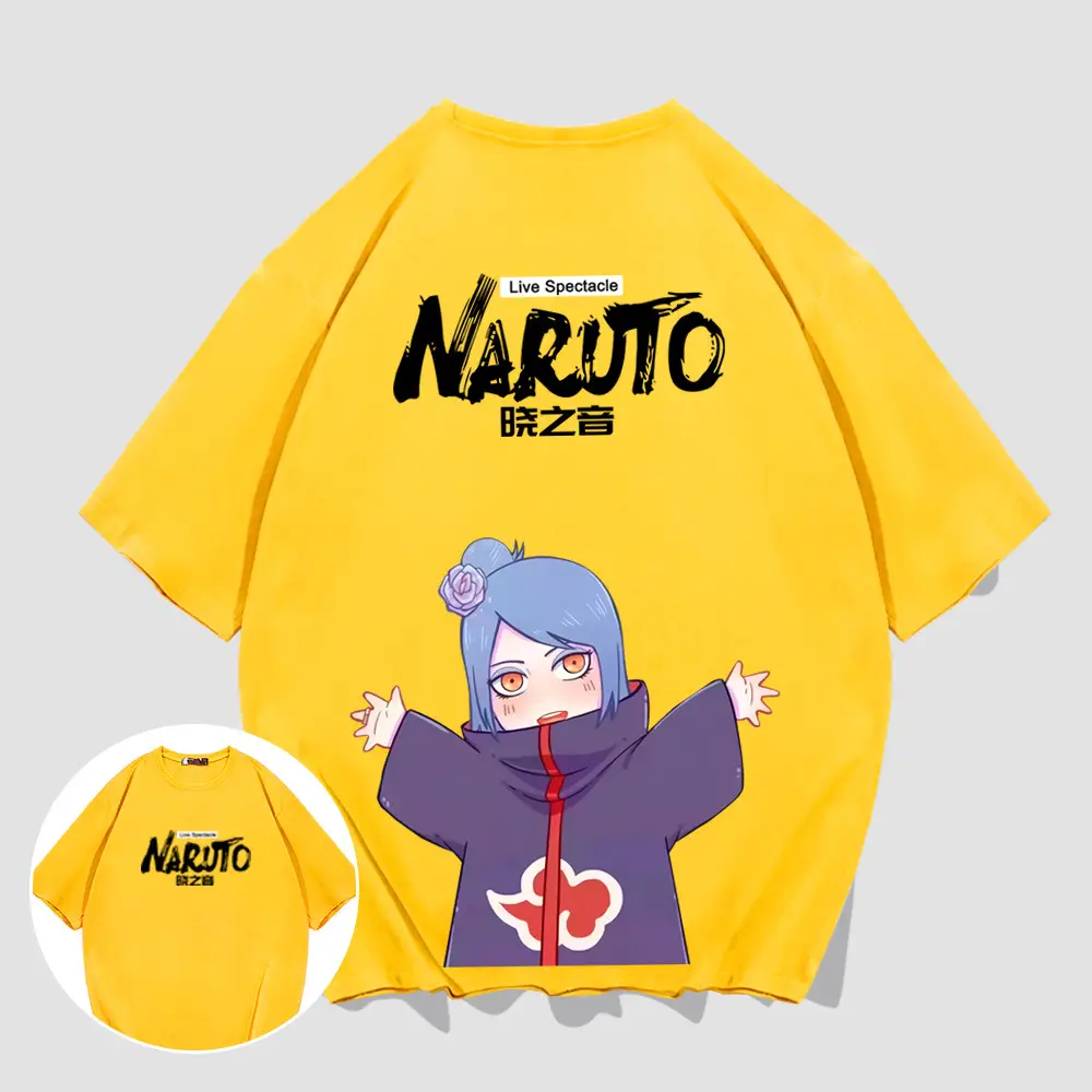 Naruto Men Women Cotton T-Shirt with Character Print - Image 3