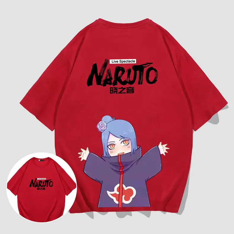 Naruto Men Women Cotton T-Shirt with Character Print - Image 4