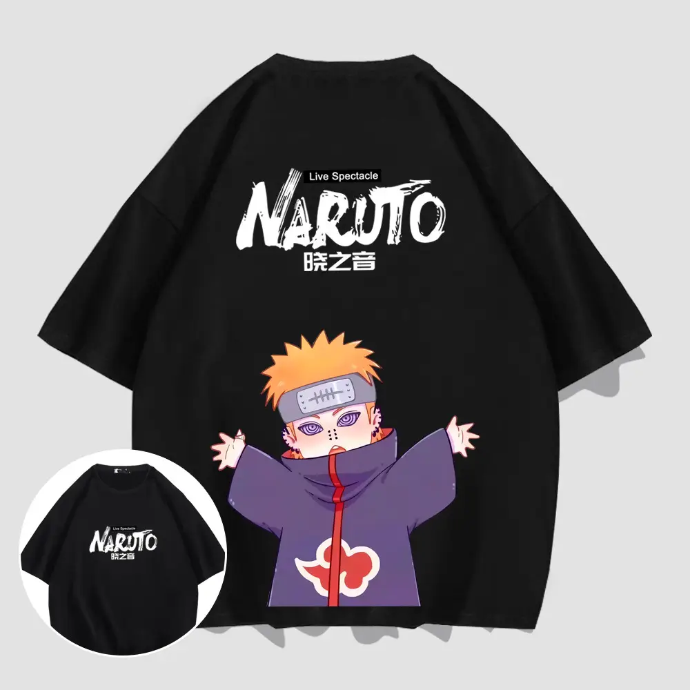 Naruto Men Women Cotton T-Shirt with Character Print - Image 7