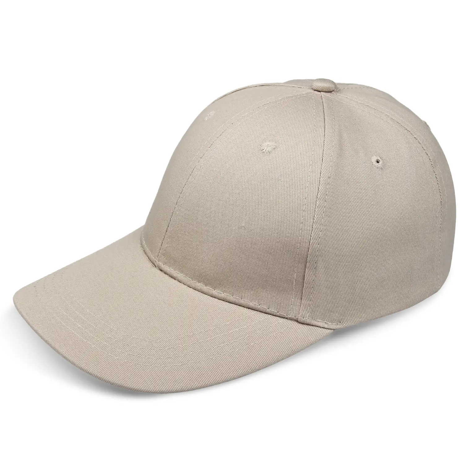 Beige Summer Baseball Cap Big Head Sun Hat - Image 3