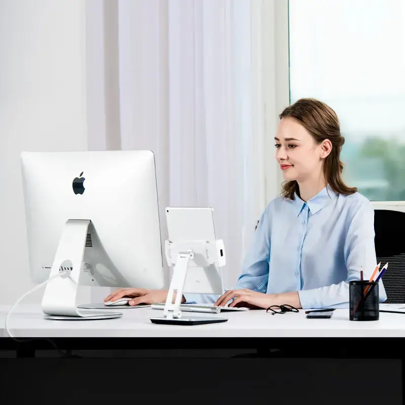 360° Rotating Office Monitor Base Universal Bracket - Image 6