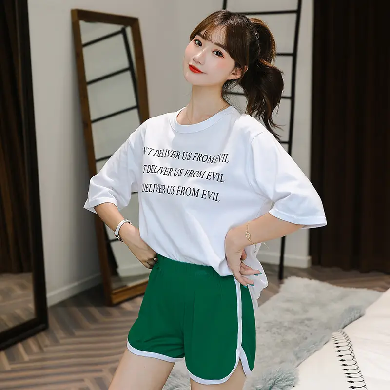 Women Casual Sports Pants White Black High Waist 2020 - Image 7