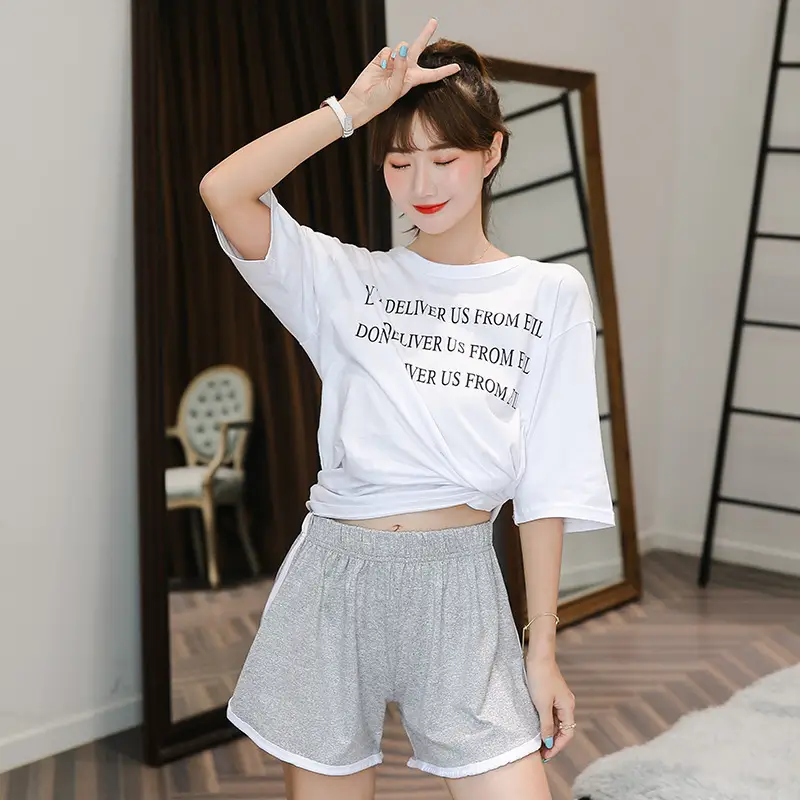 Women Casual Sports Pants White Black High Waist 2020 - Image 9