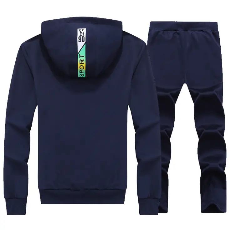 Men Black Hooded Track Suit 2025 with Rainbow Accents - Image 6