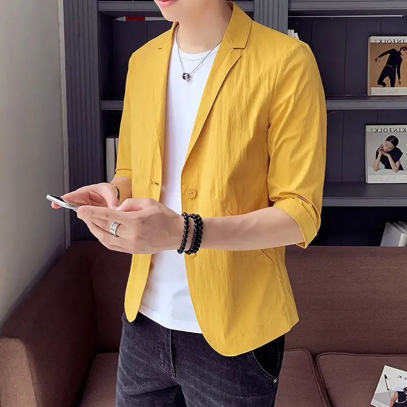 Men's Korean Style Half Sleeve Suit Sun Protective - Image 5