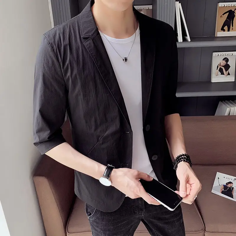 Men's Korean Style Half Sleeve Suit Sun Protective - Image 6