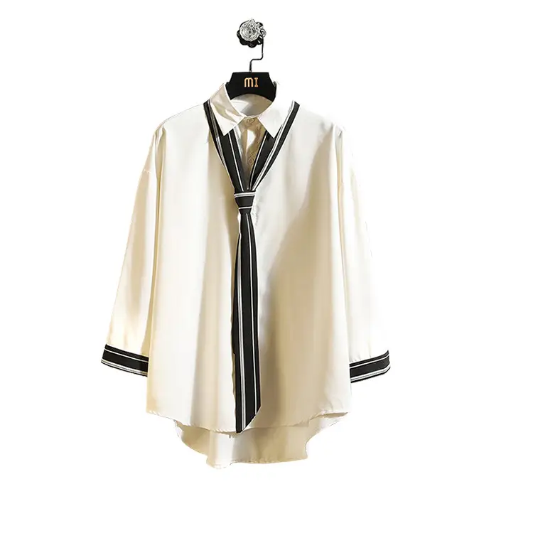 Men's Summer Tie Shirt Seven Point Sleeve Plus Large - Image 7