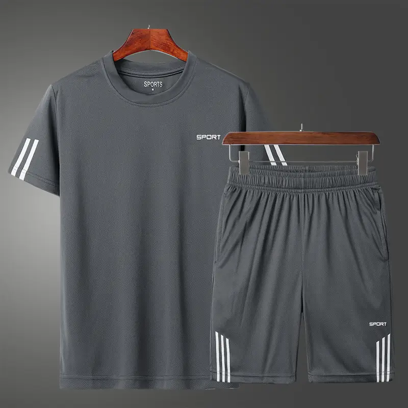2020 Men Grey Sports Suit Super Plus Size - Image 6