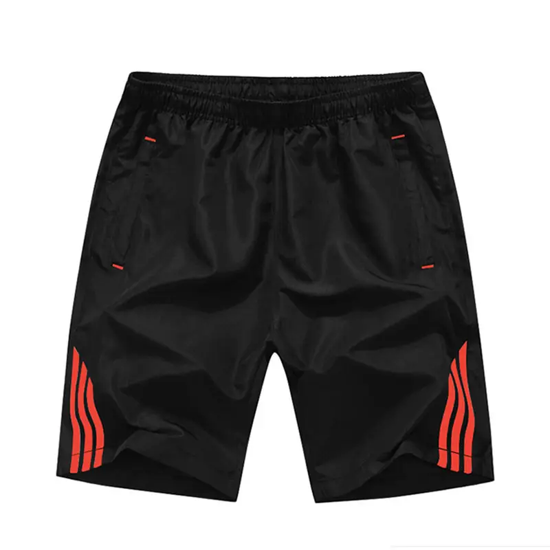 Men's Black Blue Striped Quick-Drying Shorts - Image 3