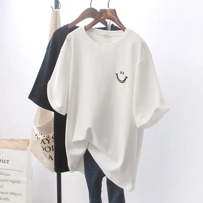Women Paris Print T-Shirt White 2025 Summer - Image 6