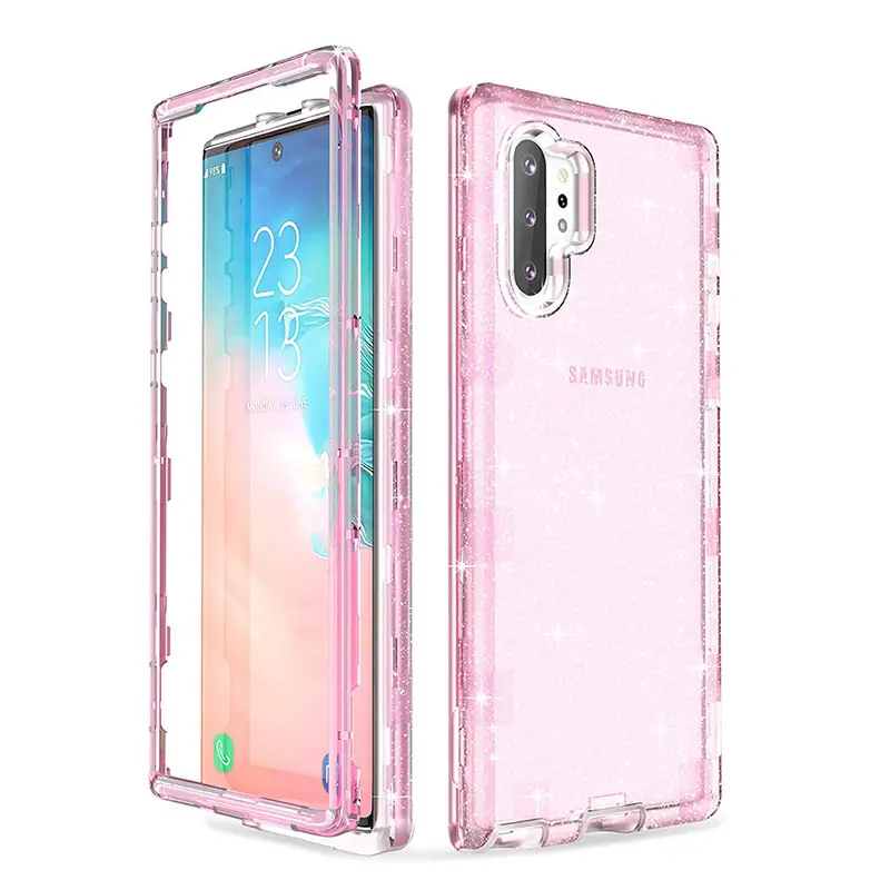 Purple Glitter 3-in-1 Phone Case for Samsung Note 10 Plus — feature 11