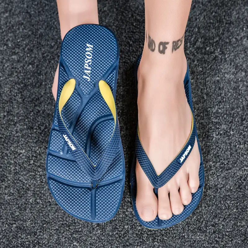Red Beach Flip-Flops for Men Large Size Non-Slip