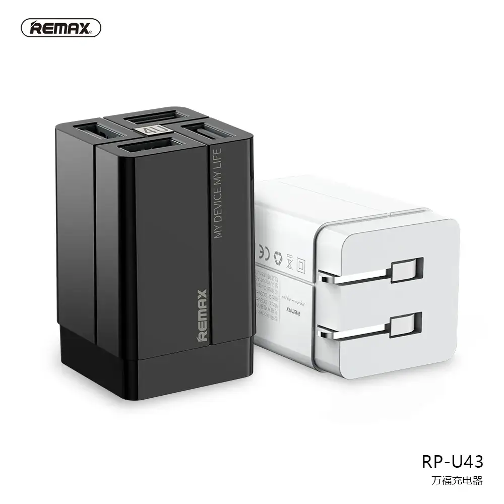 REMAX Wanfu Charger 4u 3C Travel Charger 3.4A - Image 5