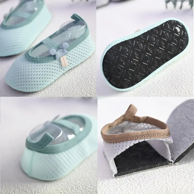Baby Floor Shoes Grey Transparent Strap 1-3Yrs