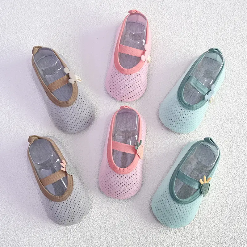 Baby Floor Shoes Grey Transparent Strap 1-3Yrs