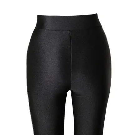 Women's Black High Waist Leggings Large Size - Image 9