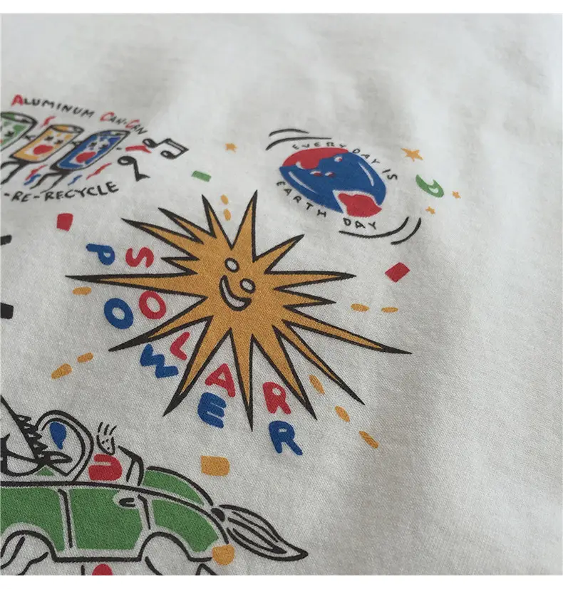 Women White Printed T-Shirt 2025 Summer Loose Fit β feature 14