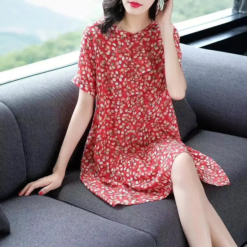 Red Floral Dress