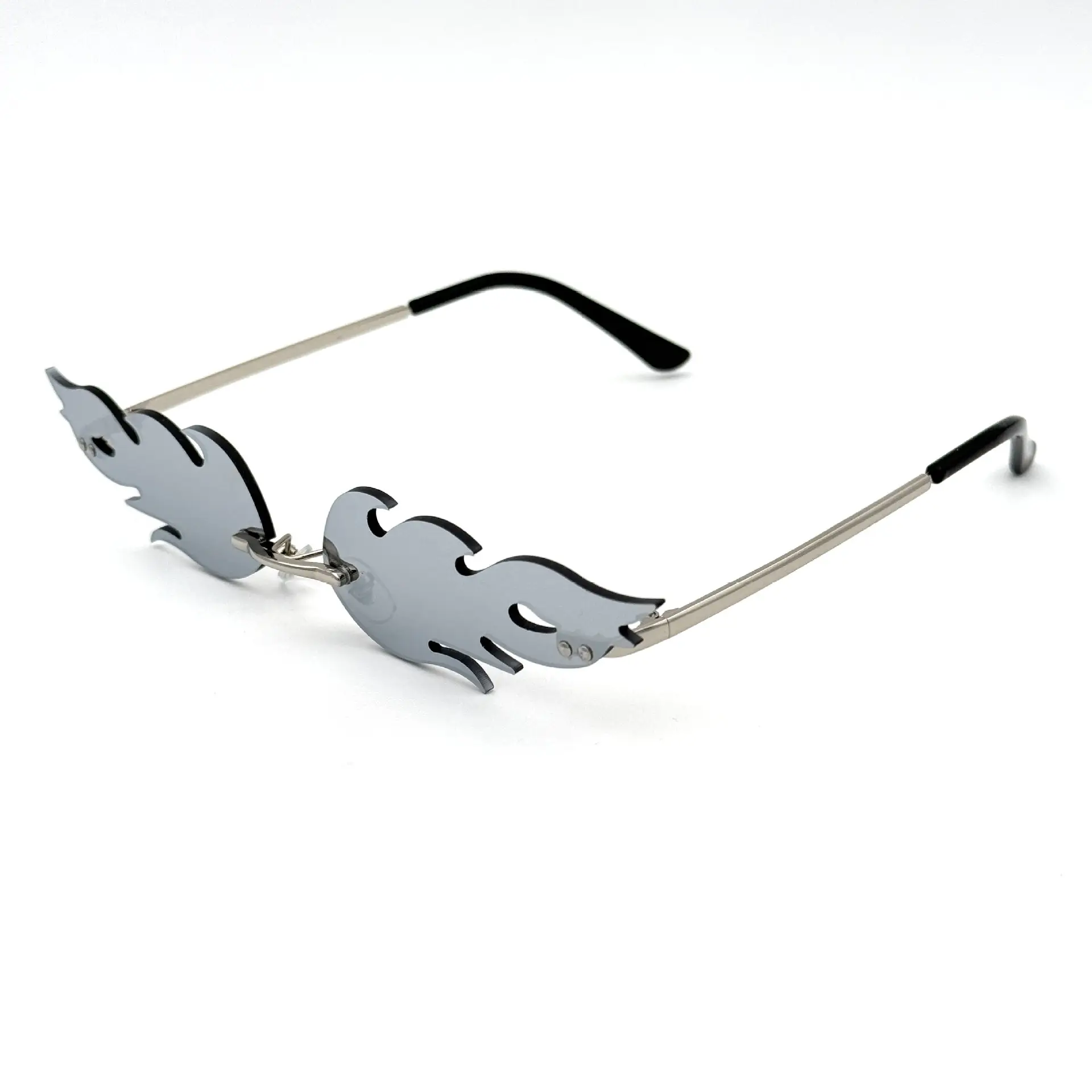 Flame Sunglasses for Men Women Metal Small Frame - Image 7