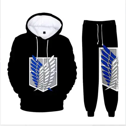 White Full Zip Hoodie with Gold Wing Design