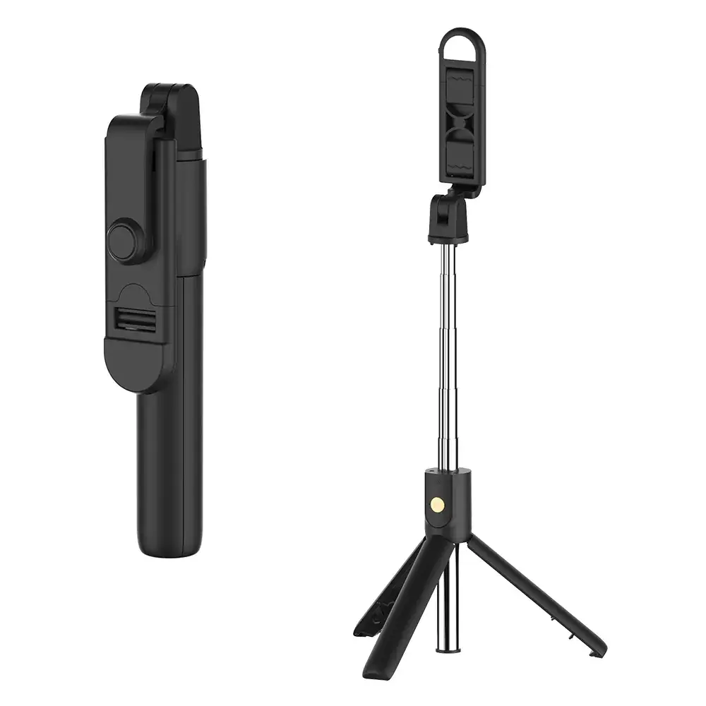Lengthened fill light version black (100cm Bluetooth remote control stainless steel tube)