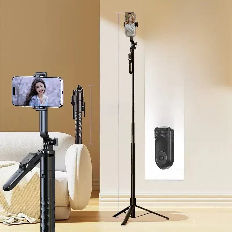 Universal Bluetooth Selfie Stick Tripod with Hidden Mount - Image 5