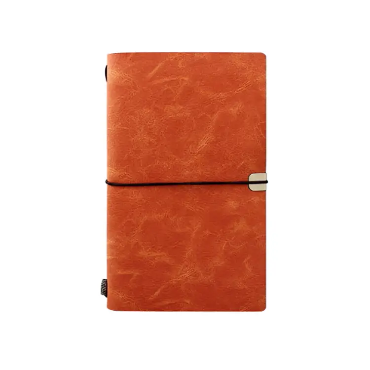 Vintage Leather Strap Notepad A6 with Metal Buckle - Image 2